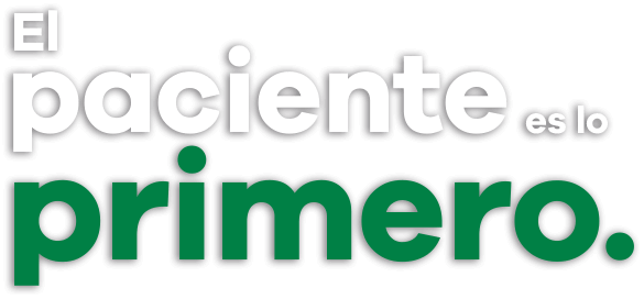 El paciente es lo primero.